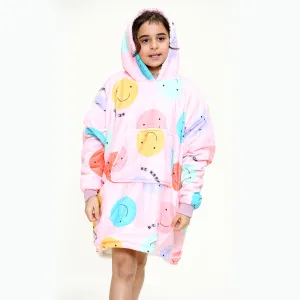 Be Happy Kids Blanket Hoodies