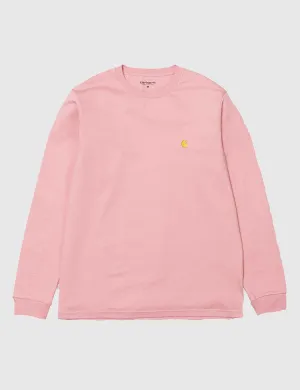 Carhartt Chase Long Sleeve T-Shirt - Soft Rose Pink