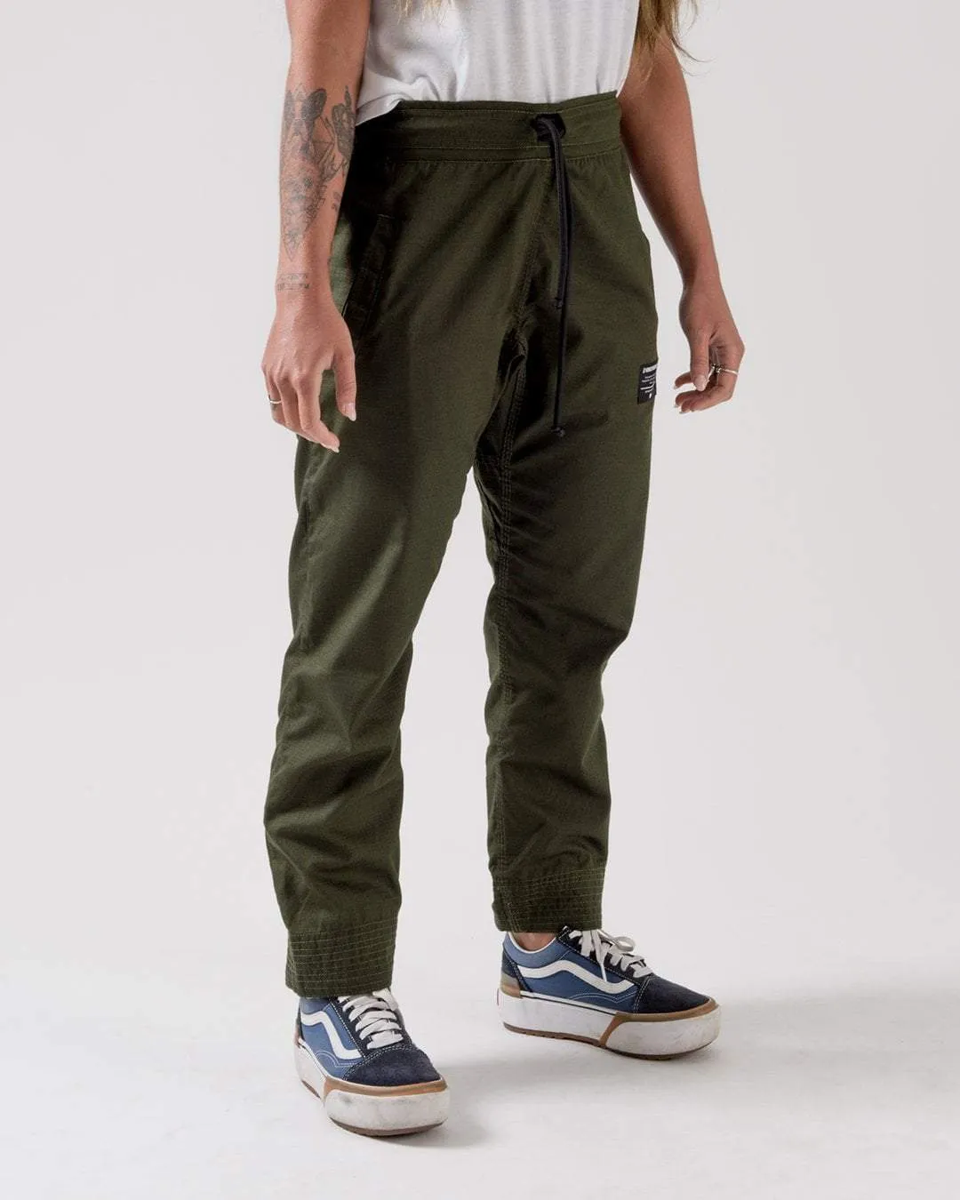 Casual Rip Stop Gi Pant - Military Green