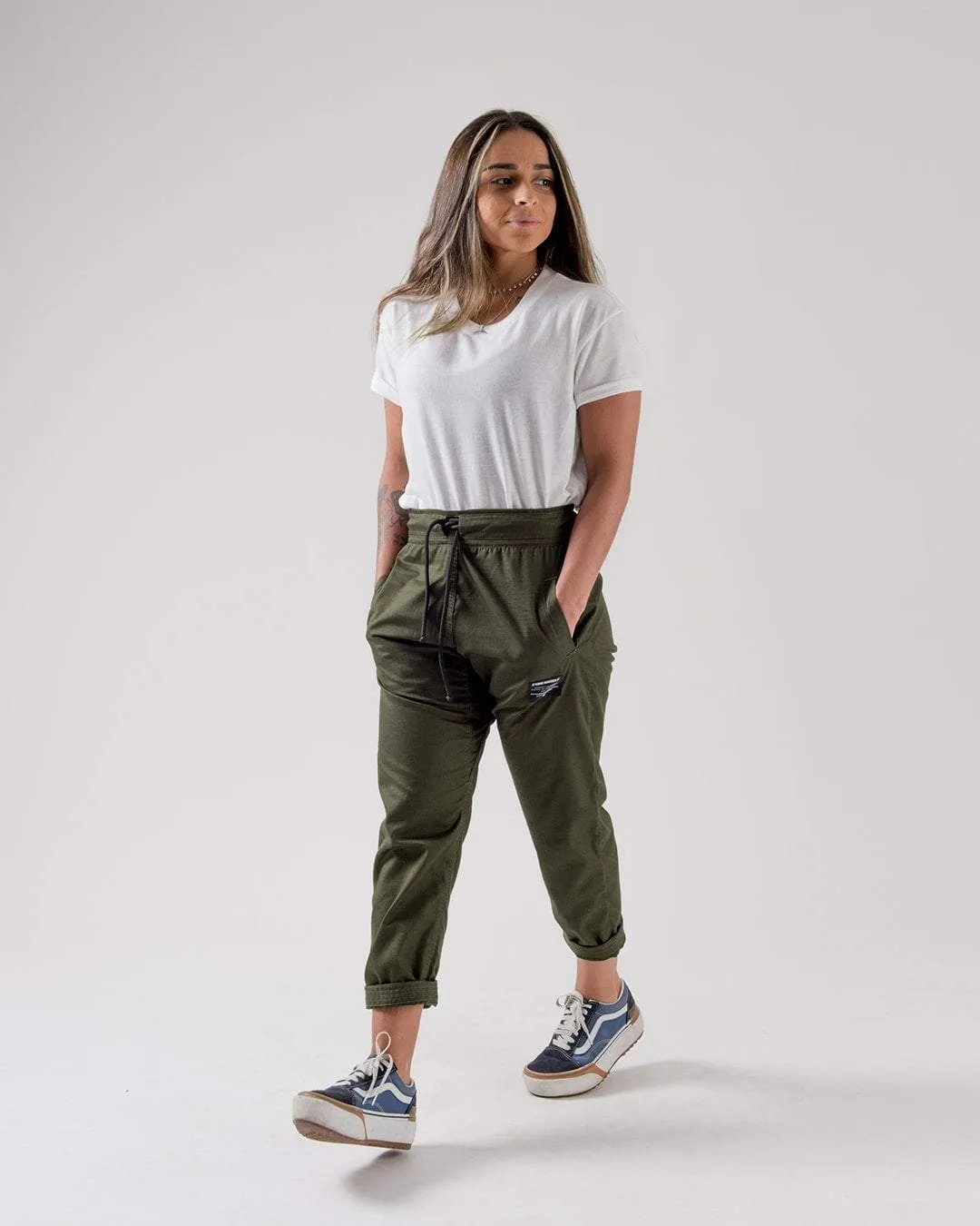 Casual Rip Stop Gi Pant - Military Green