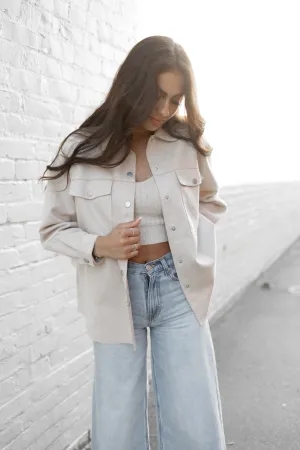 City Suede shirt Jacket