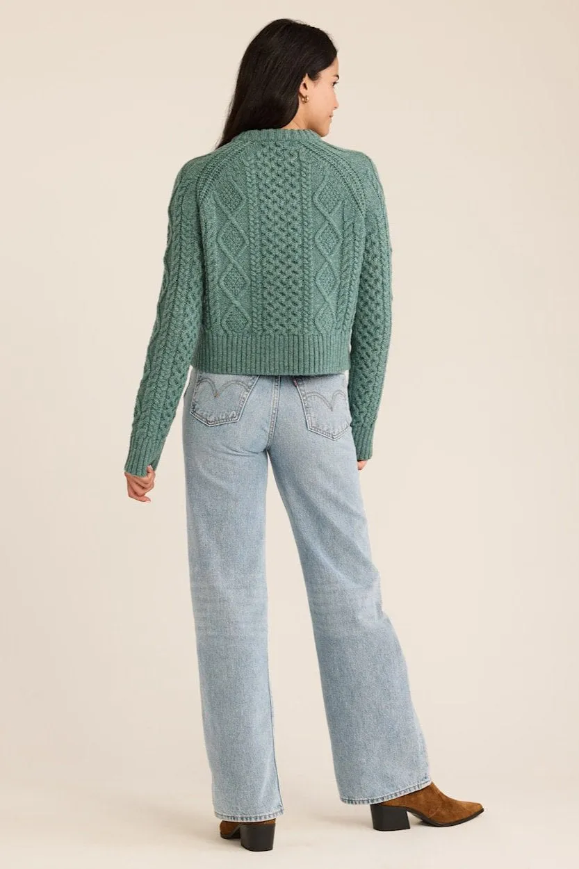 Cropped Fisherman Sweater