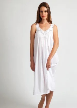 Hailspot Cotton Short Nightie White