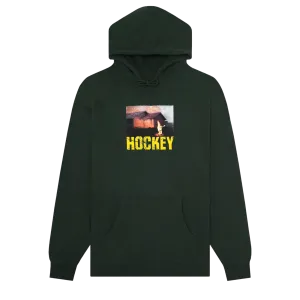 Hockey Windows Up Hoodie Forest Green