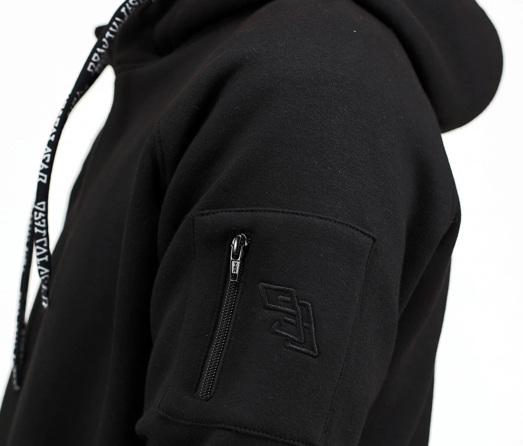 HYBRID Hoodie (Pearl Weave Integrated) - Black