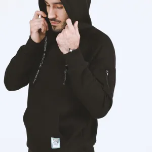 HYBRID Hoodie (Pearl Weave Integrated) - Black