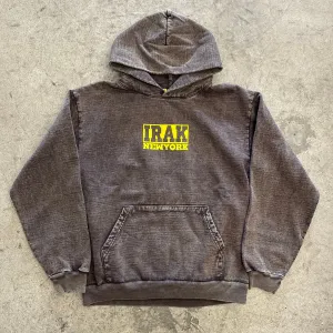 IRAK Logo Hoodie Cocoa Mineral Wash