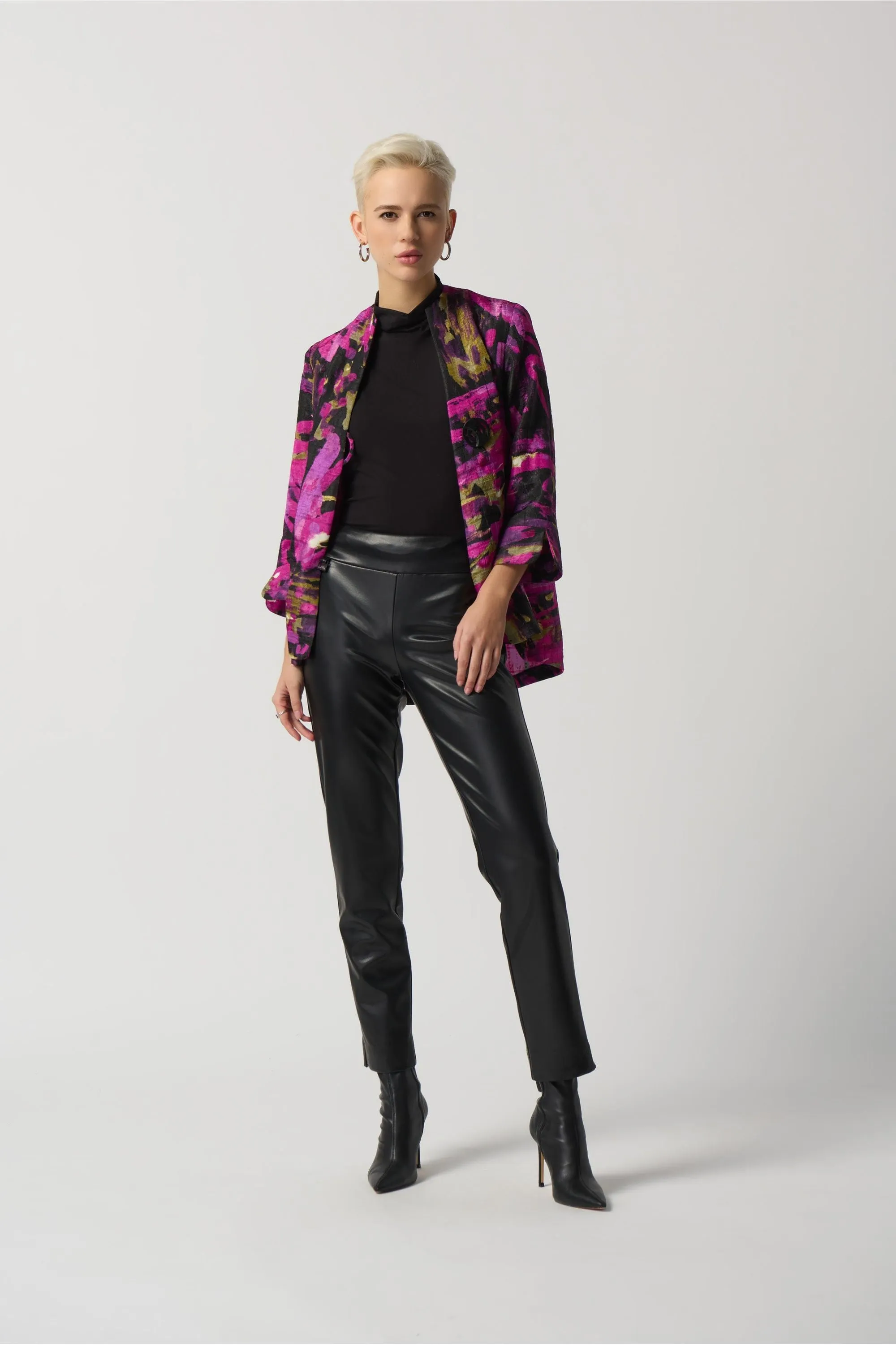 Joseph Ribkoff Faux Leather Pant - Style 223196