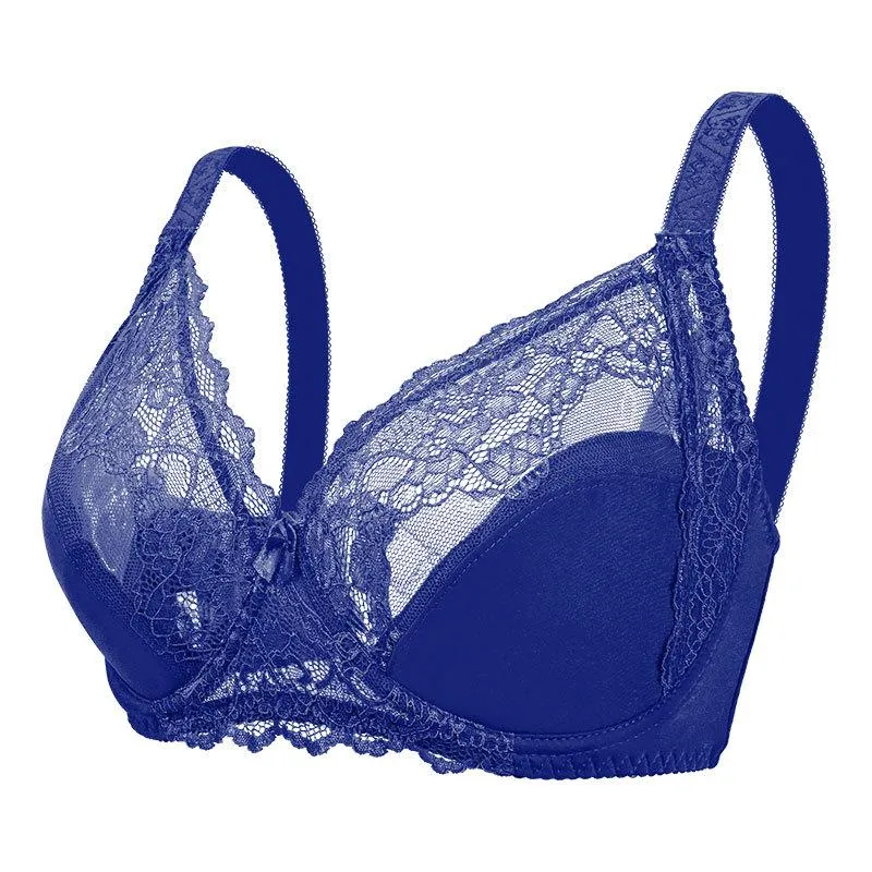 Lace Underwear EF Cup Bra Adjustment Large Breasts Showing Small Comfortable Steel Rings Women's Bras