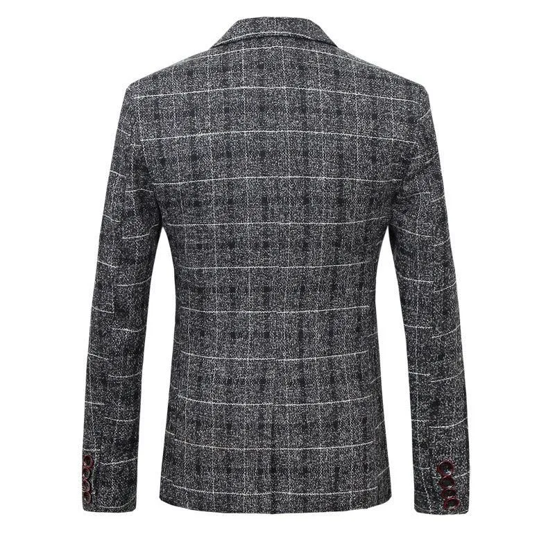 Men's Suits, Coats, Dresses, Slim-fitting Plaid Suits