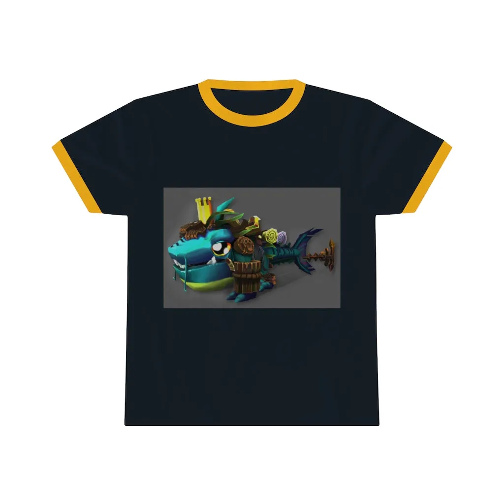 Nibbler's the Misfit Shark Unisex Ringer Tee