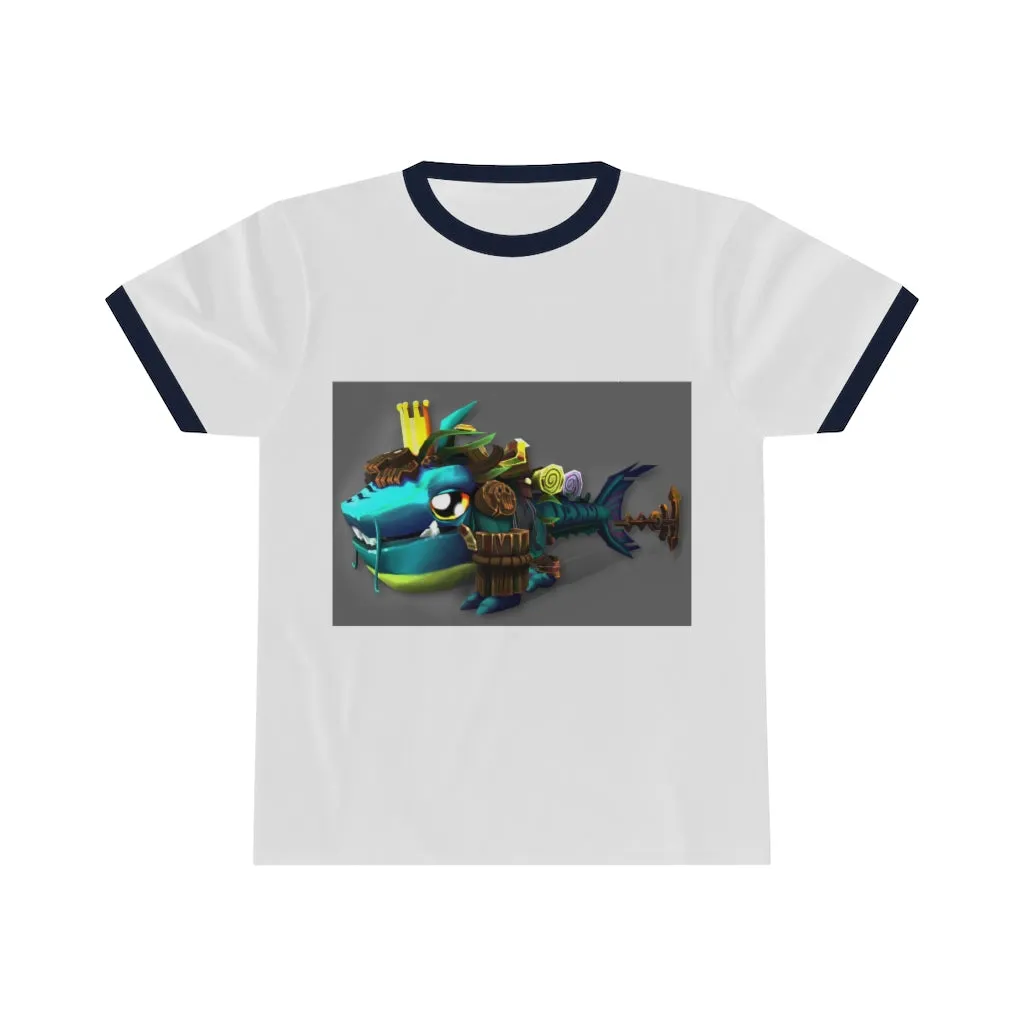 Nibbler's the Misfit Shark Unisex Ringer Tee