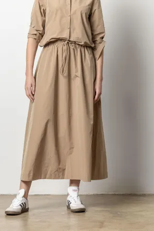 Nylon Maxi Skirt