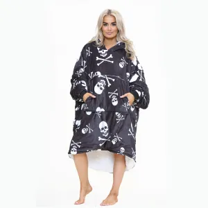 Skulls Adult Black Hoodie