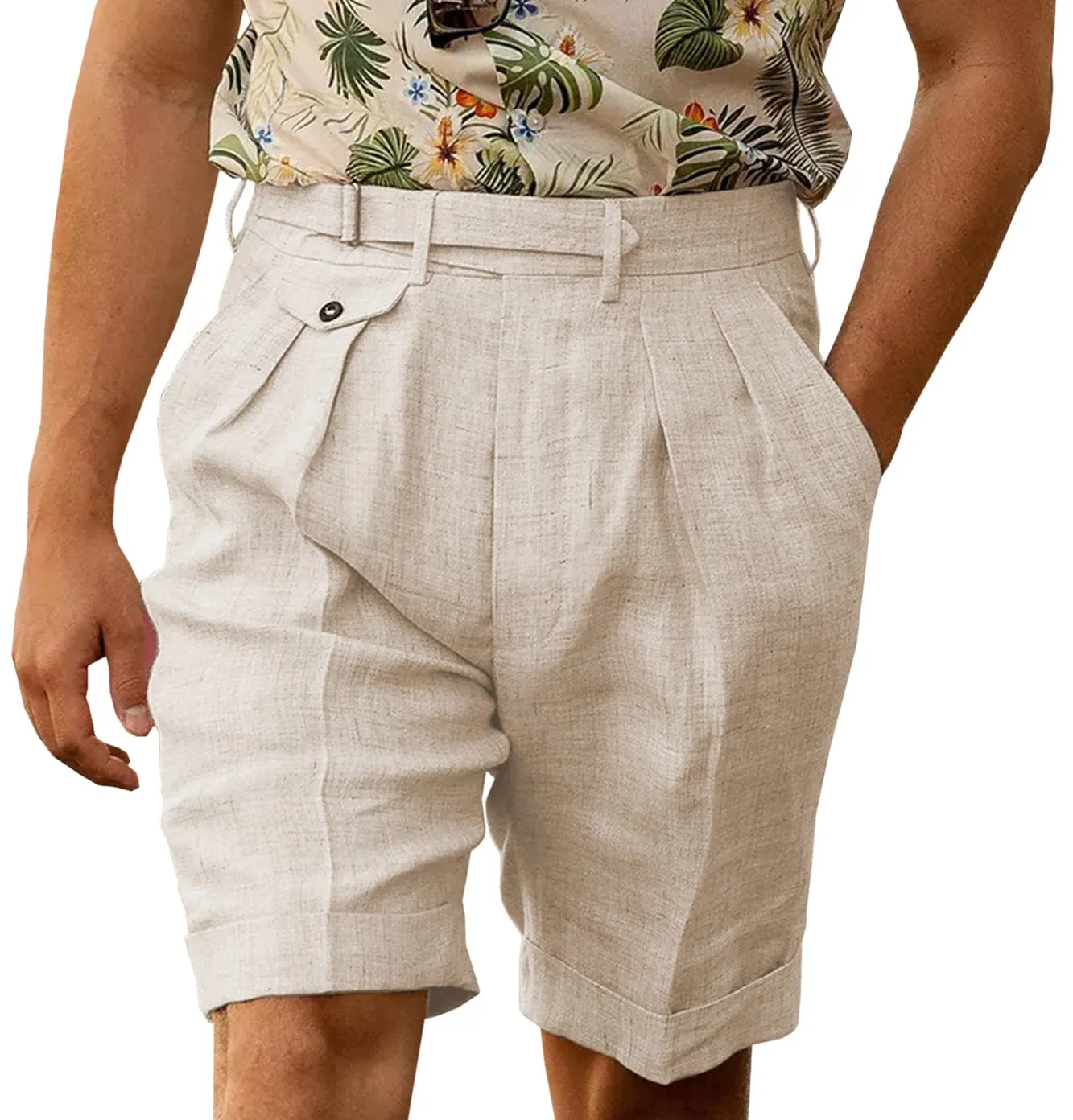 Summer Casual Cotton Linen Men's Shorts