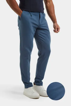 Twill Pants in Petrol Blue