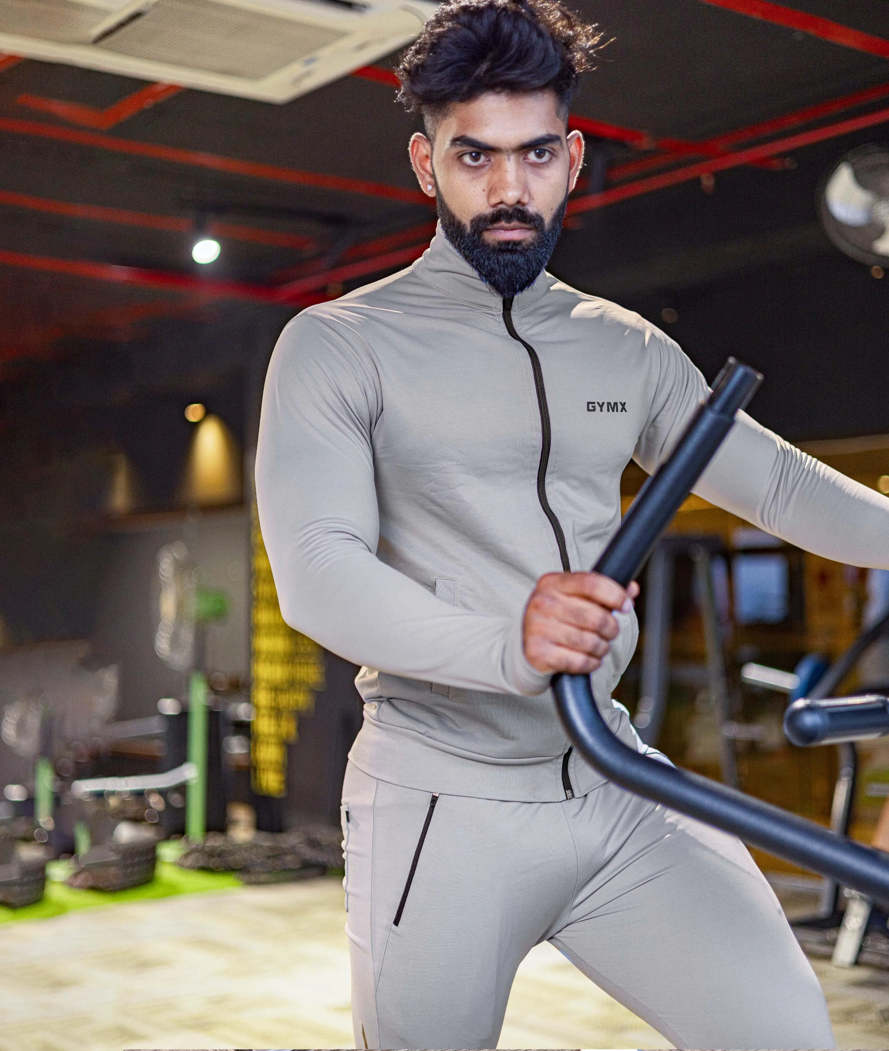 Velocity GymX Thumbhole Jackets: Striking Grey