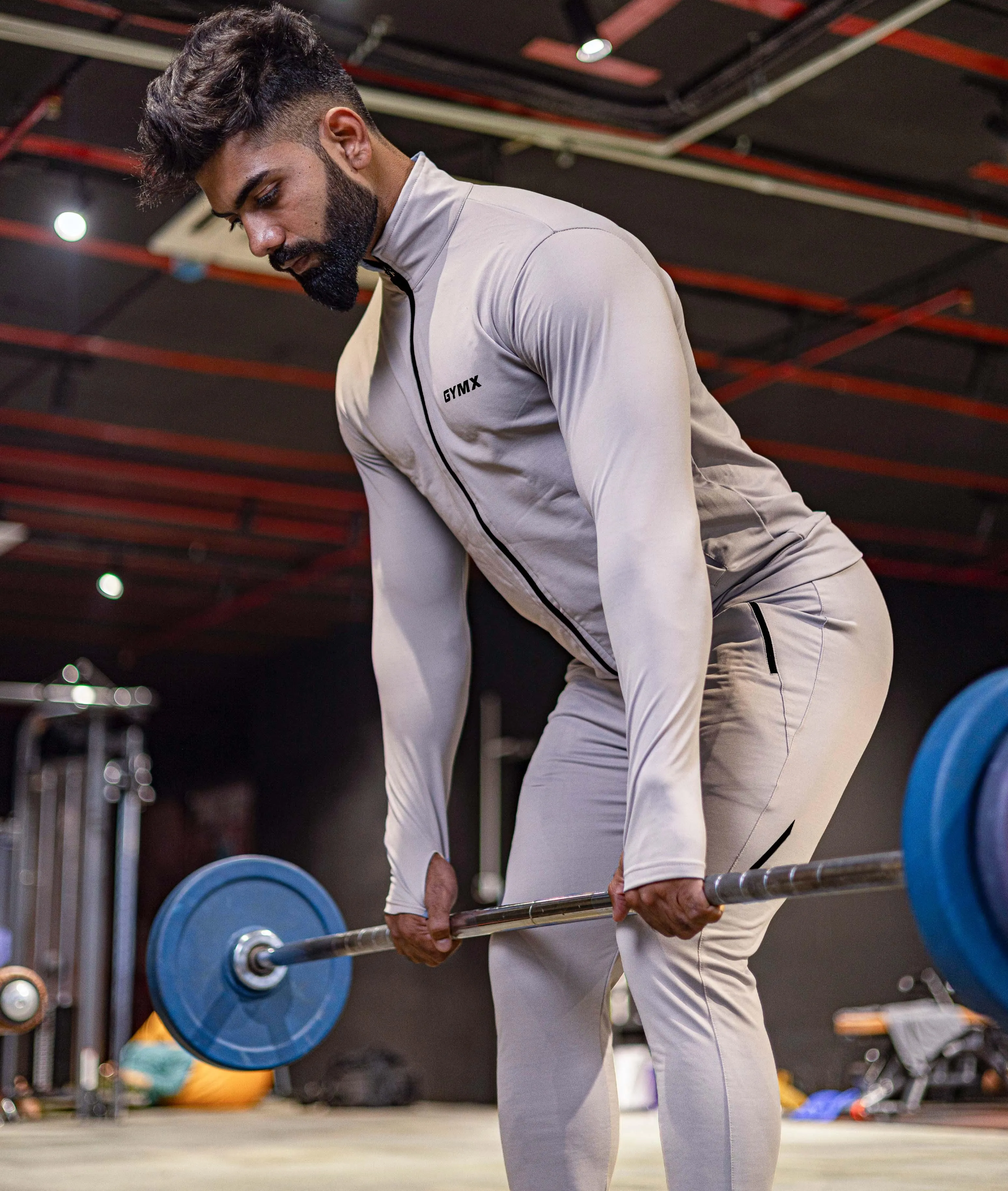 Velocity GymX Thumbhole Jackets: Striking Grey