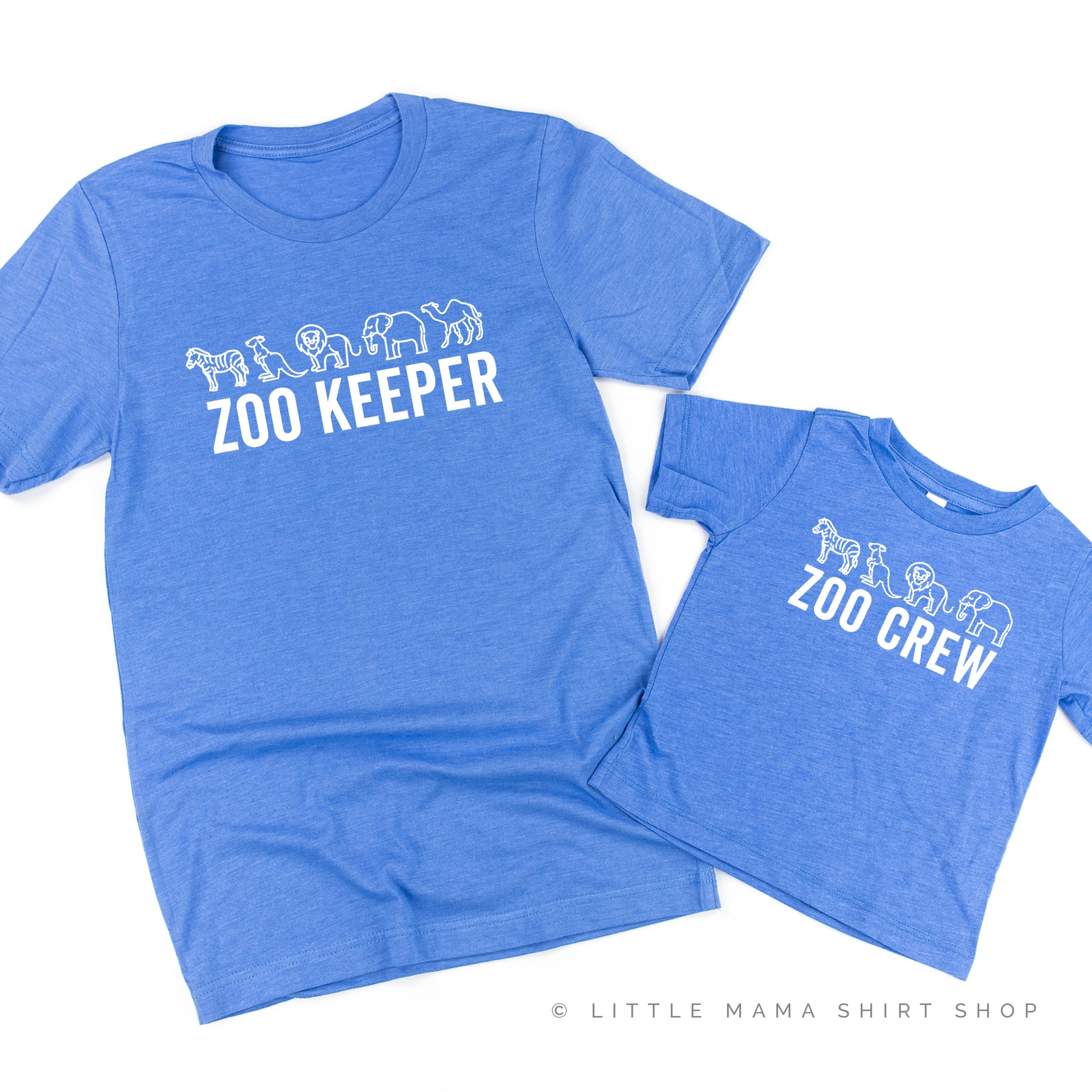 ZOO KEEPER   ZOO CREW - Set of 2 Matching Shirts